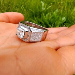 1ct+ Mens Moissanite ring